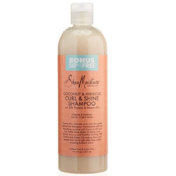 Shea Moisture Coconut Hibiscus Shampoing Curl And Shine 577Ml