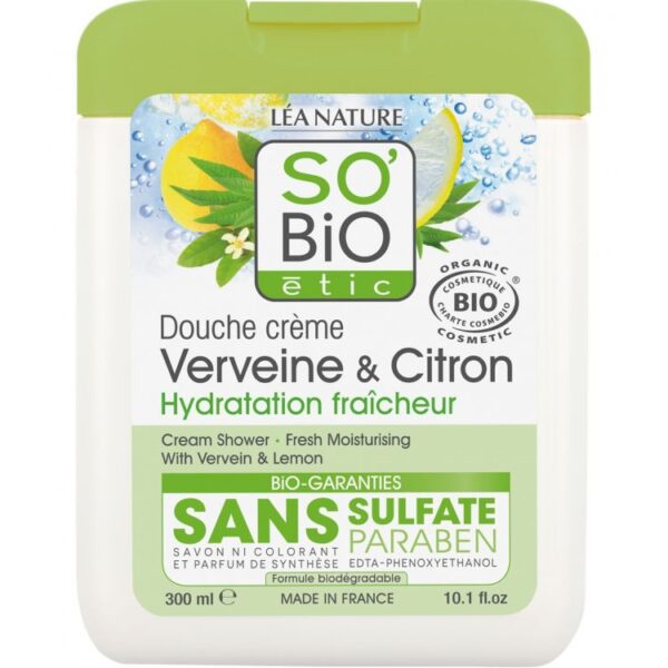 So'Bio Étic Douche Crème - Verveine & Citron