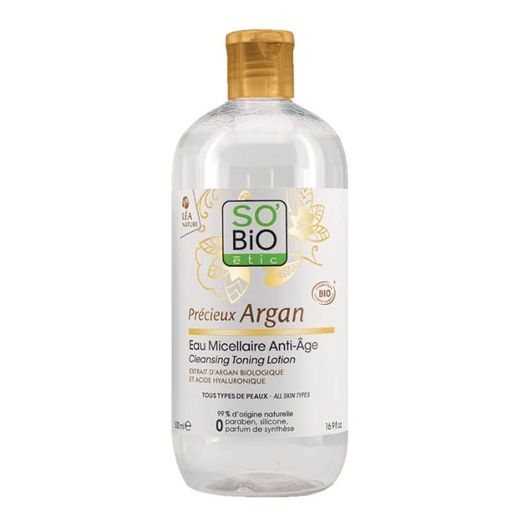 So'Bio Etic Eau Micellaire Anti-Âge Argan 500Ml