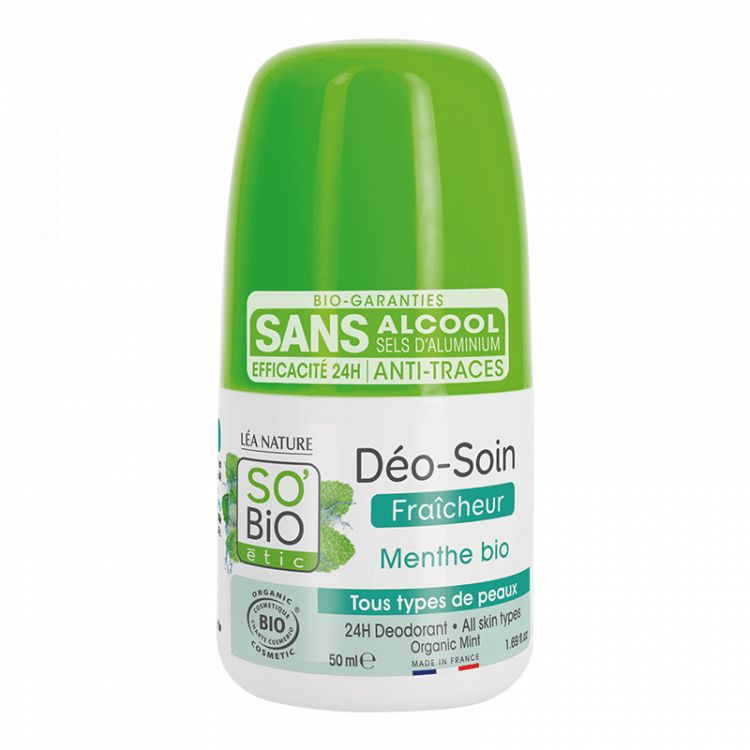 So'Bio Étic Déo-Soin Fraîcheur Menthe Bio - Tous Types De Peaux -