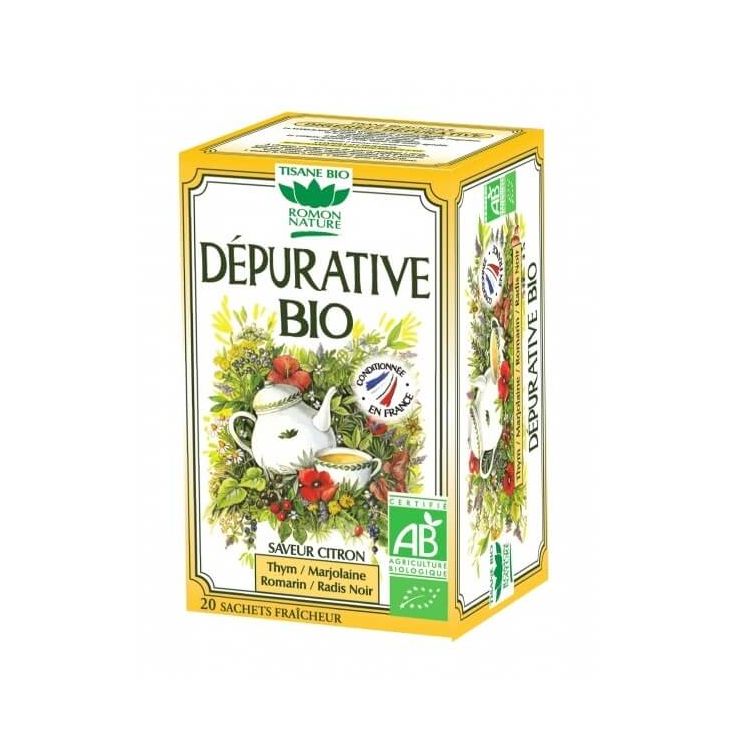 Romon Nature Tisane Dépurative Bio - 20 Sachets