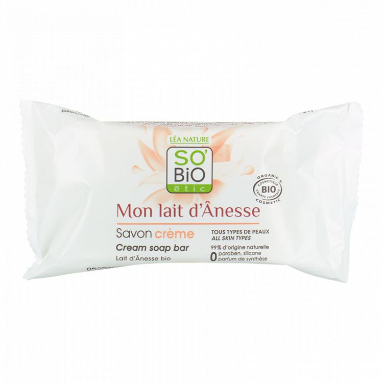 So'Bio Etic Savon Crème Bloc Au Lait D'Anesse 100G