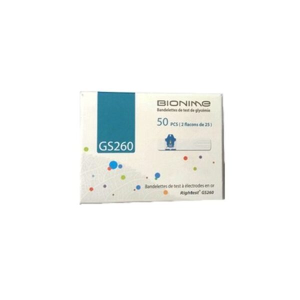 Bionime 50 Bandelettes De Test De Glycémie Gs260