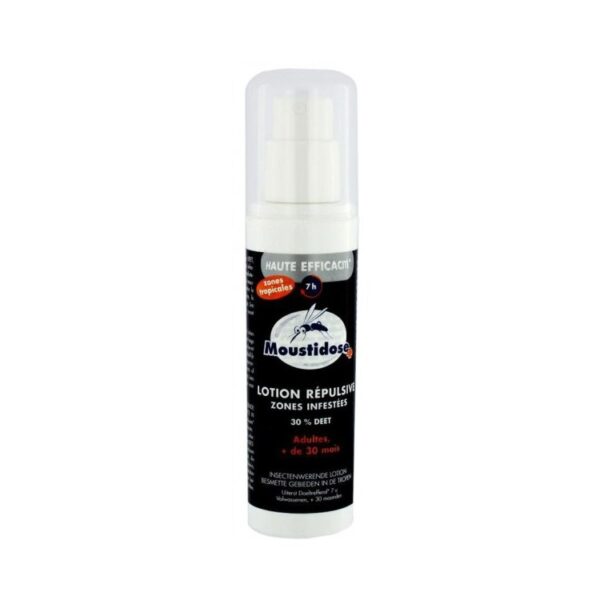 Moustidose Lotion Répulsive Moustiques Zones Infestées 30% Deep 125 Ml