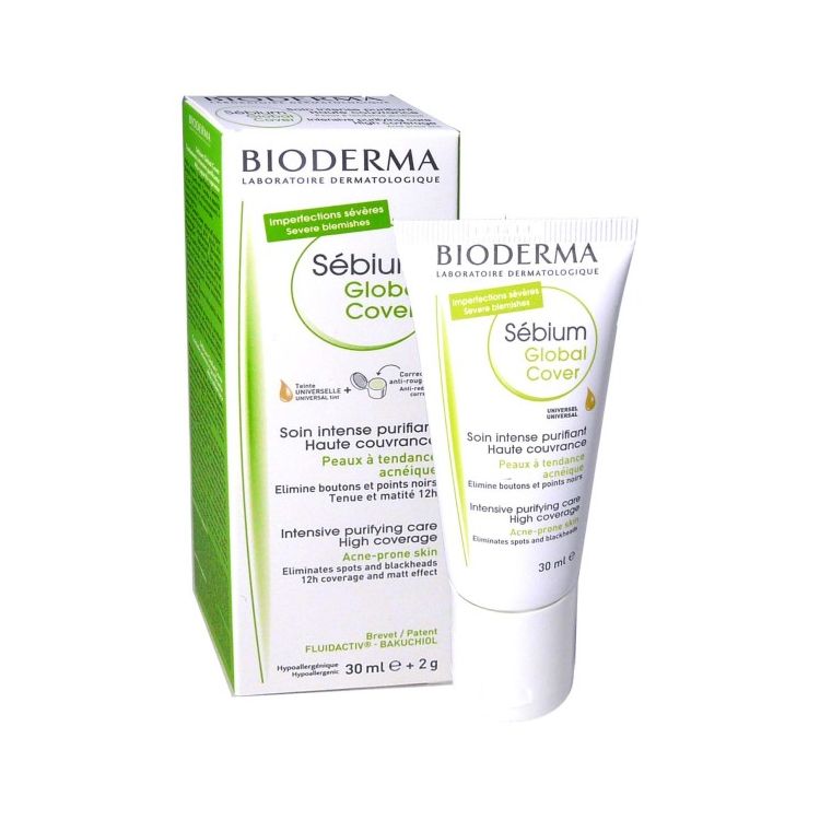 Bioderma Sebium Global Cover Soin Intense Purifiant Teinte Universelle 30Ml