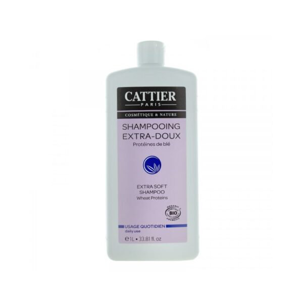 Cattier Shampooing Extra-Doux Bio 1Litre