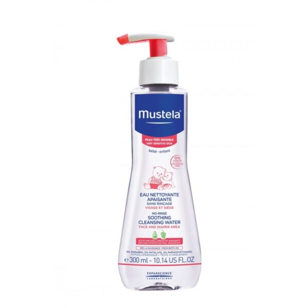 Mustela Eau Nettoyante Apaisante Sans Rinçage 300Ml