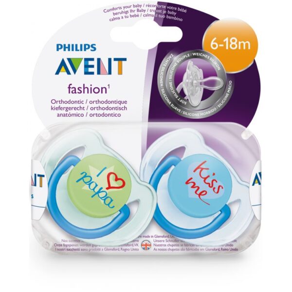 Avent Sucettes Orthodontiques 6-18 M