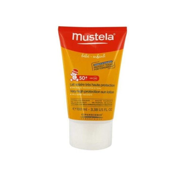 Mustela Lait Solaire 100Ml Dès La Naissance Visage Et Corps