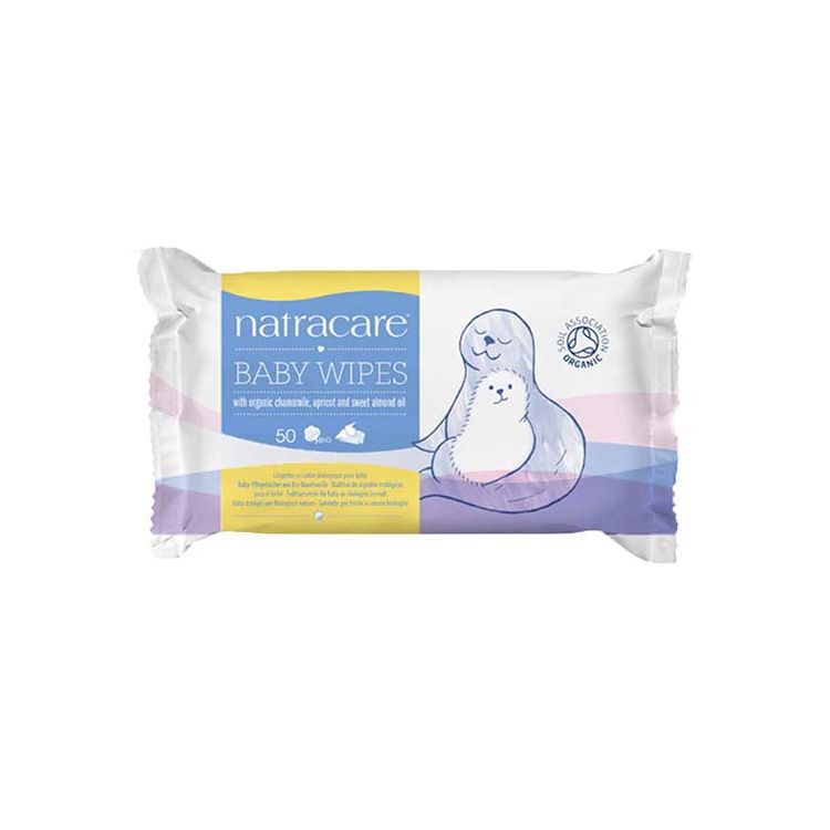 Natracare Lingettes Bébé 50 U