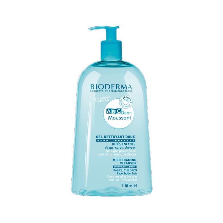 Bioderma Abcderm Gel Nettoyant Moussant Doux 1L