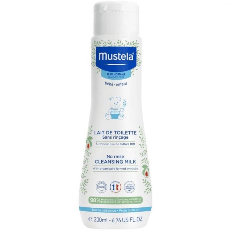 Mustela Bébé Lait De Toilette Sans Rinçage 200Ml