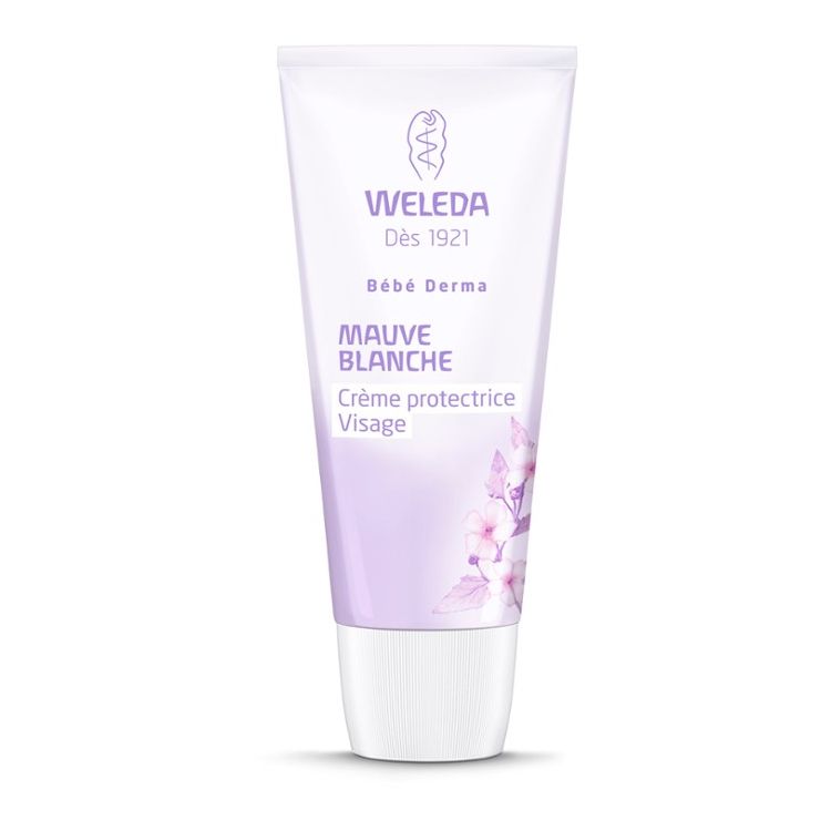 Weleda Crème Protectrice Visage À La Mauve Blanche