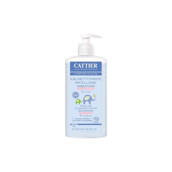 Cattier Bebe Eau Nettoyante Micellaire Hypoallergenique Bio 500Ml