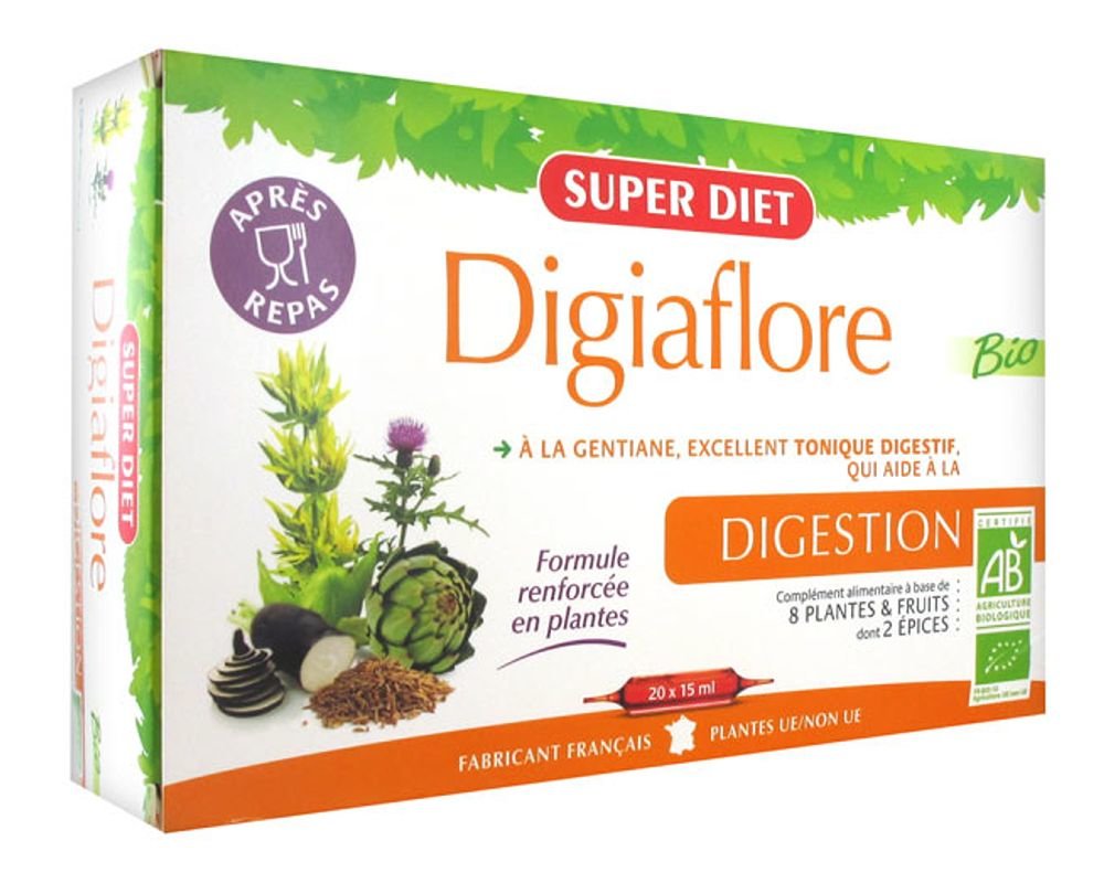 SUPER DIET DIGIAFLORE BIO DIGESTION 20 AMPOULES